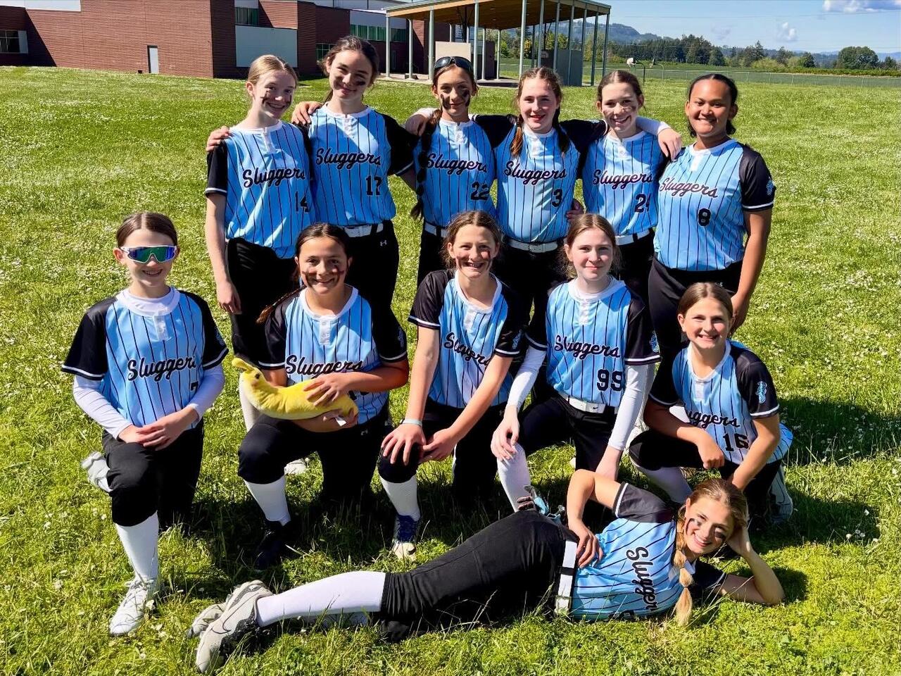 Salem Sluggers players together after a game